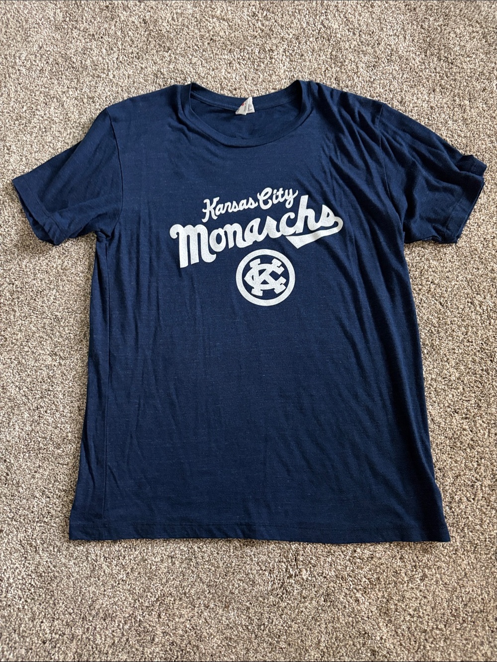 Kansas City Monarchs Navy Short Sleeve Graphic Tee